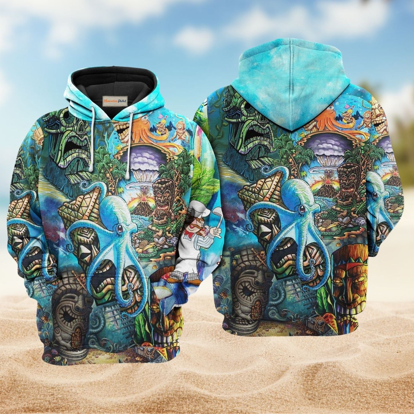 Tiki Ocean Summer Hoodie For Sea Inspired Outfits Travel And Thoughtful Gifting