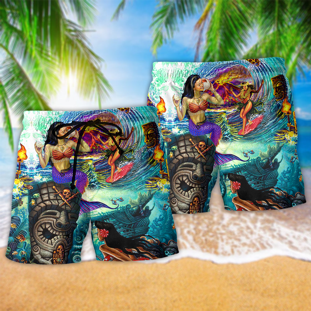 Tiki Summer Vibes You Had Me At Aloha Beach Shorts For Beach Trips And Relaxed Vacation Styling