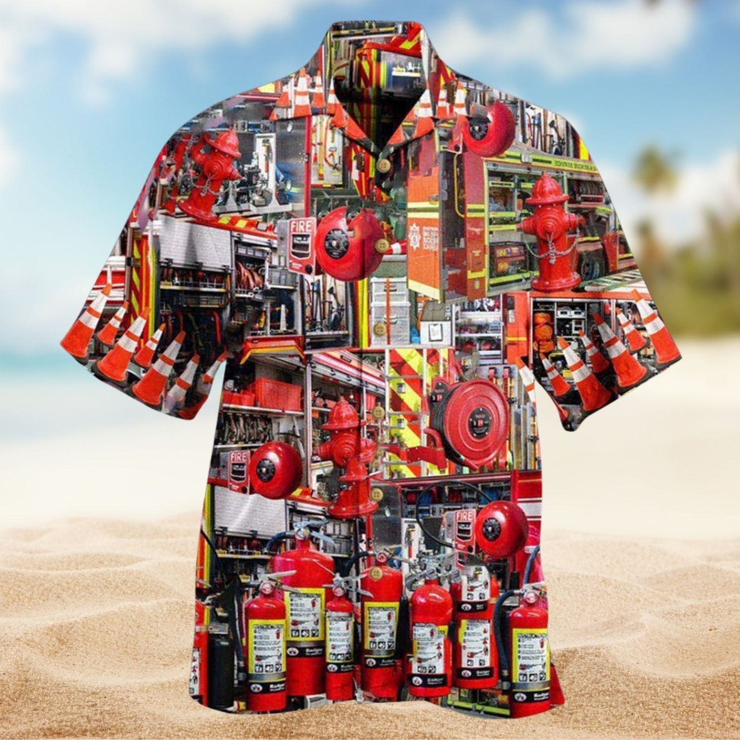 Firefighter It Became My Problem When You Called Hawaiian Shirt For Summer Vacation Beach Travel And Relaxed Casual Wear