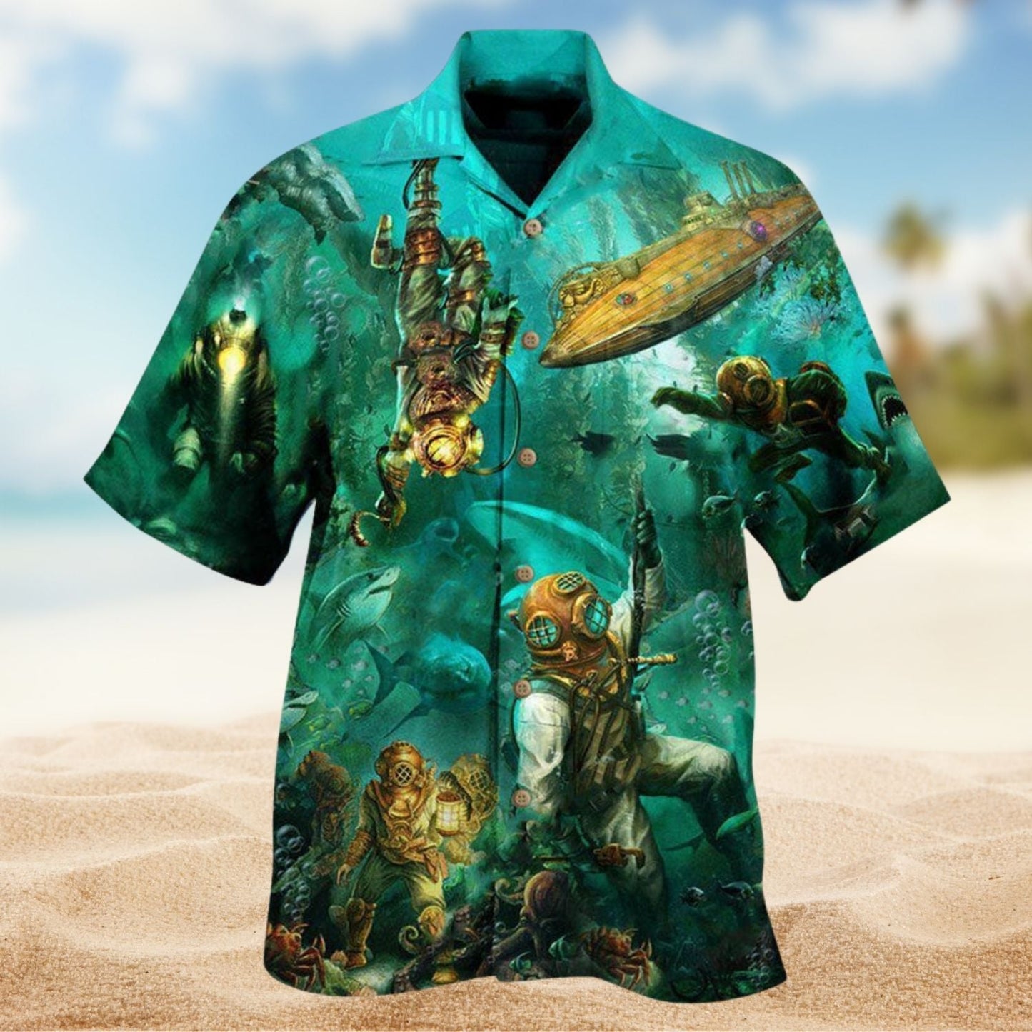 Ocean Into The Sea I Go Hawaiian Shirt For Resort Travel Summer Events And Thoughtful Casual Gifting