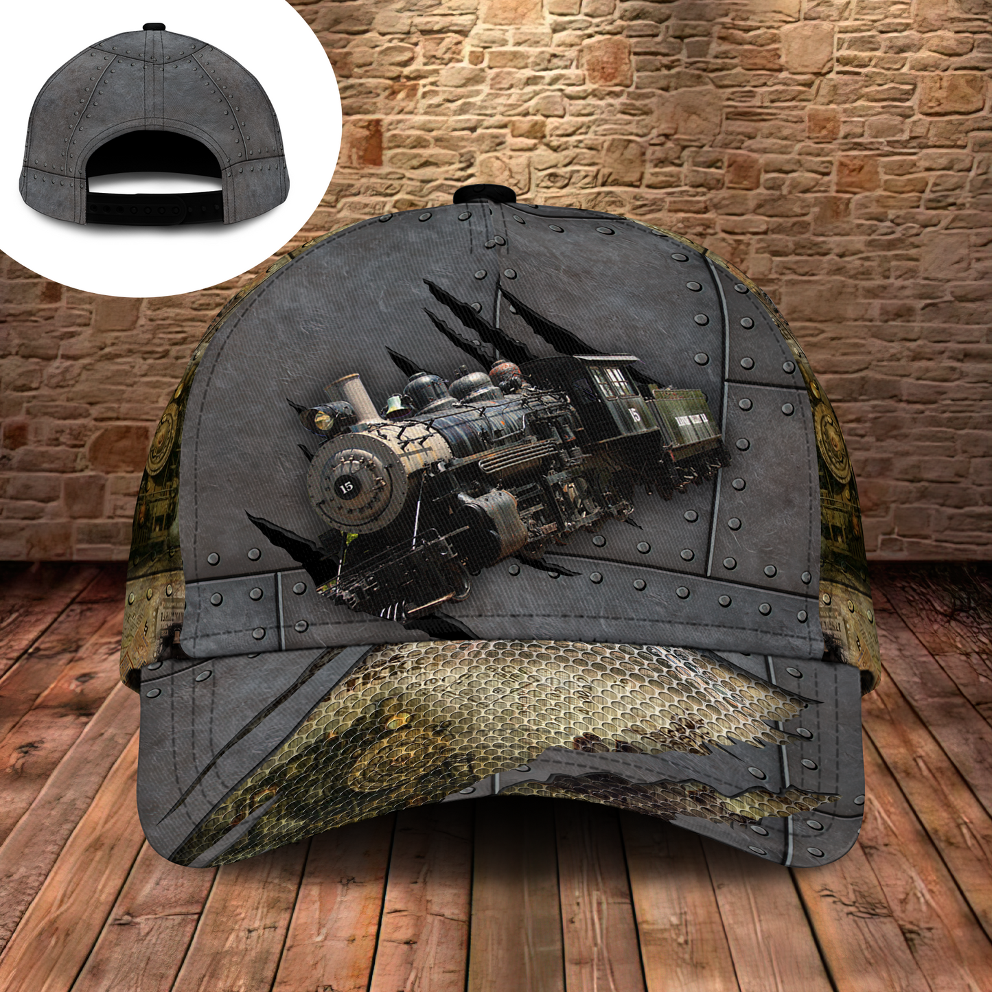Train Amazing Locomotive Classic Cap For Daily Styling Weekend Travel And Outdoor Activities