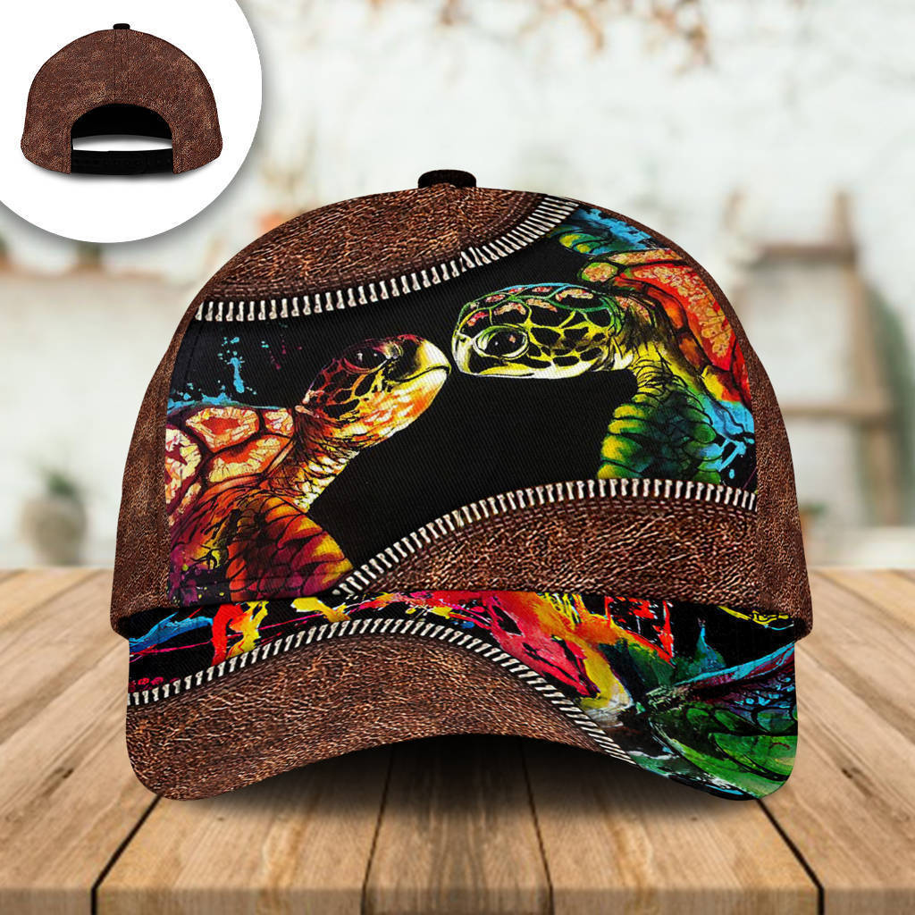 Vintage Turtle Lover Nature Classic Cap For Vacation Style Outdoor Activities And Daily Comfort