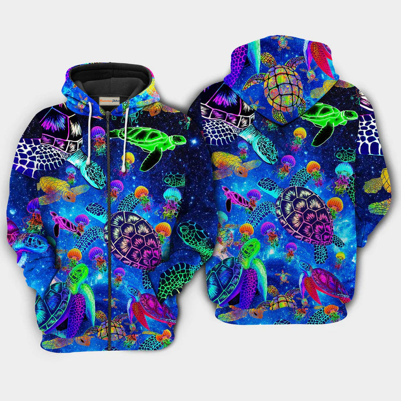 Turtle Sea Glow Hoodie For Ocean Adventures Seasonal Travel And Gift Giving