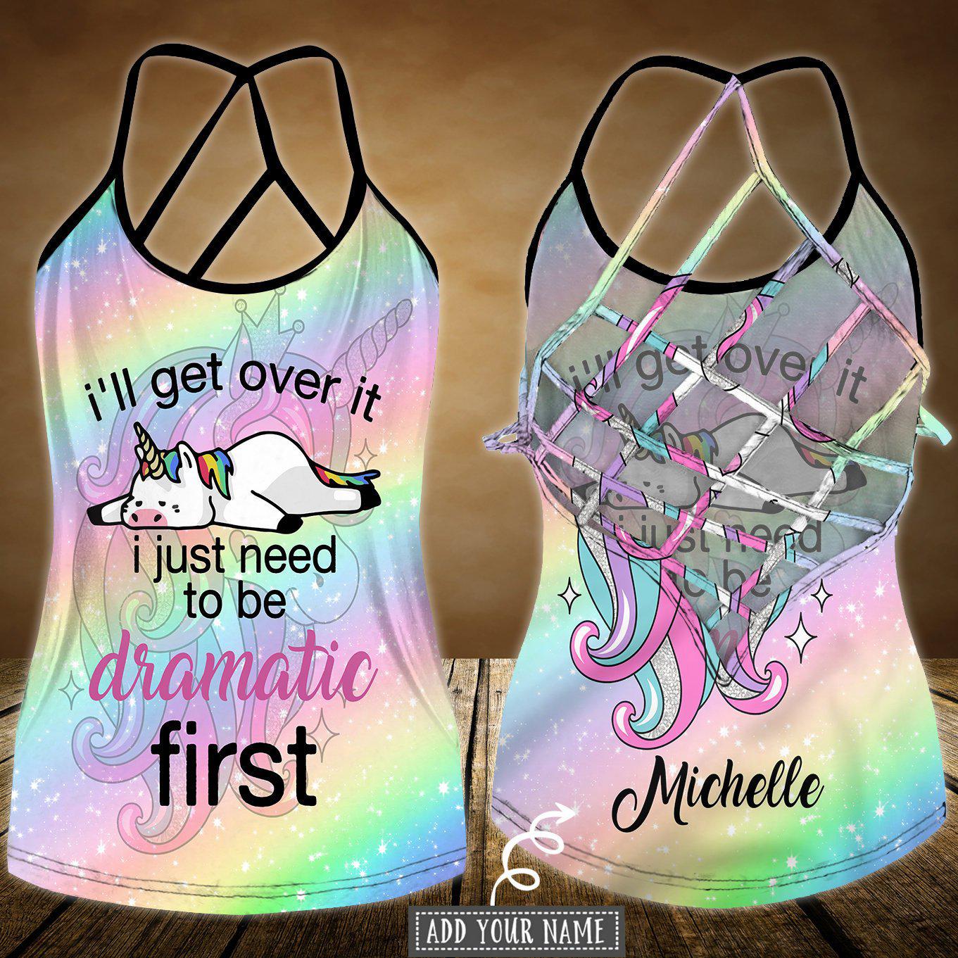 Unicorn Loves Color Loves Peaceful Hollow Tank Top For Yoga Workouts And Casual Wear