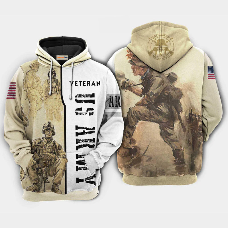 Veteran Army Special Tribute Hoodie For Service Tributes Outdoor Travel And Comfortable Outfits