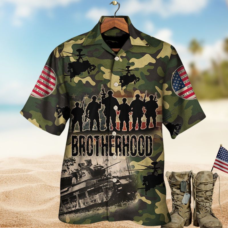 Veteran Brave Hawaiian Shirt For Beach Days, Summer Outings, And Thoughtful Gift Giving