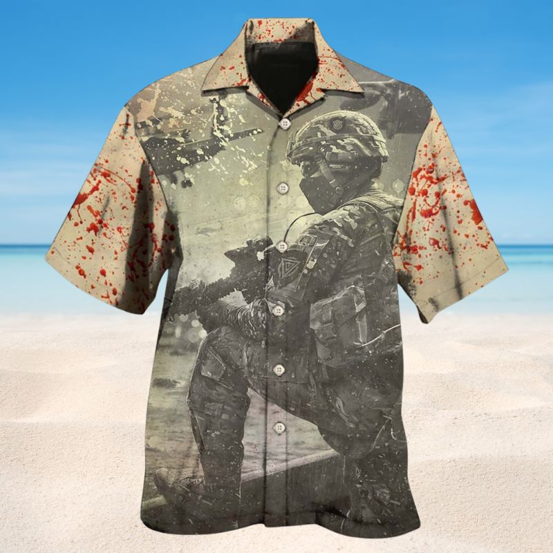 Veteran Freedom Tribute Hawaiian Shirt For Coastal Travel, Casual Events, And Comfortable Summer Wear