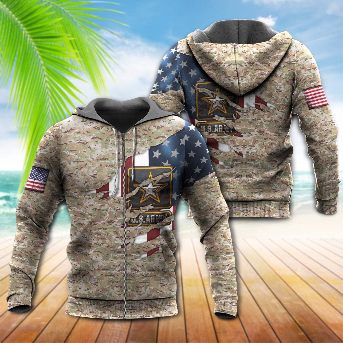 Veteran Army Pride Tribute Hoodie For Tribute Events Weekend Outings And Relaxed Streetwear