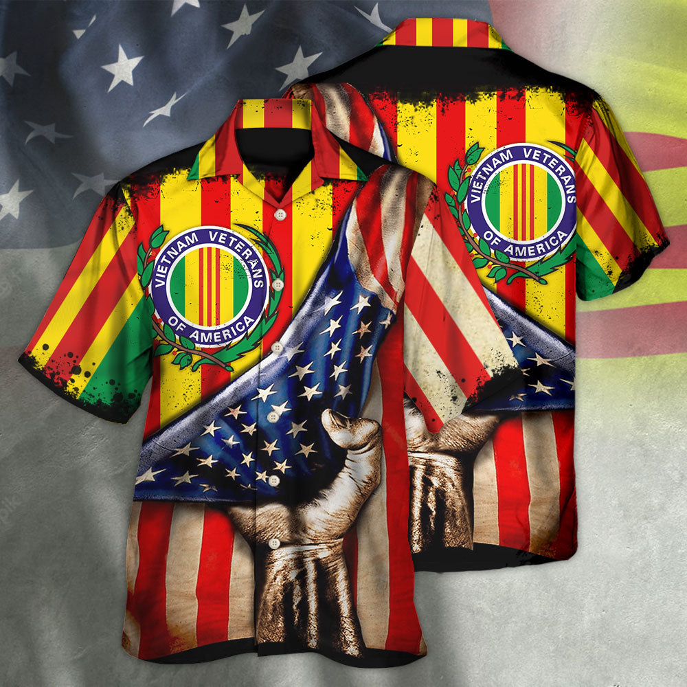 Veteran Vietnam Freedom Hawaiian Shirt Design View For Casual Summer Styling