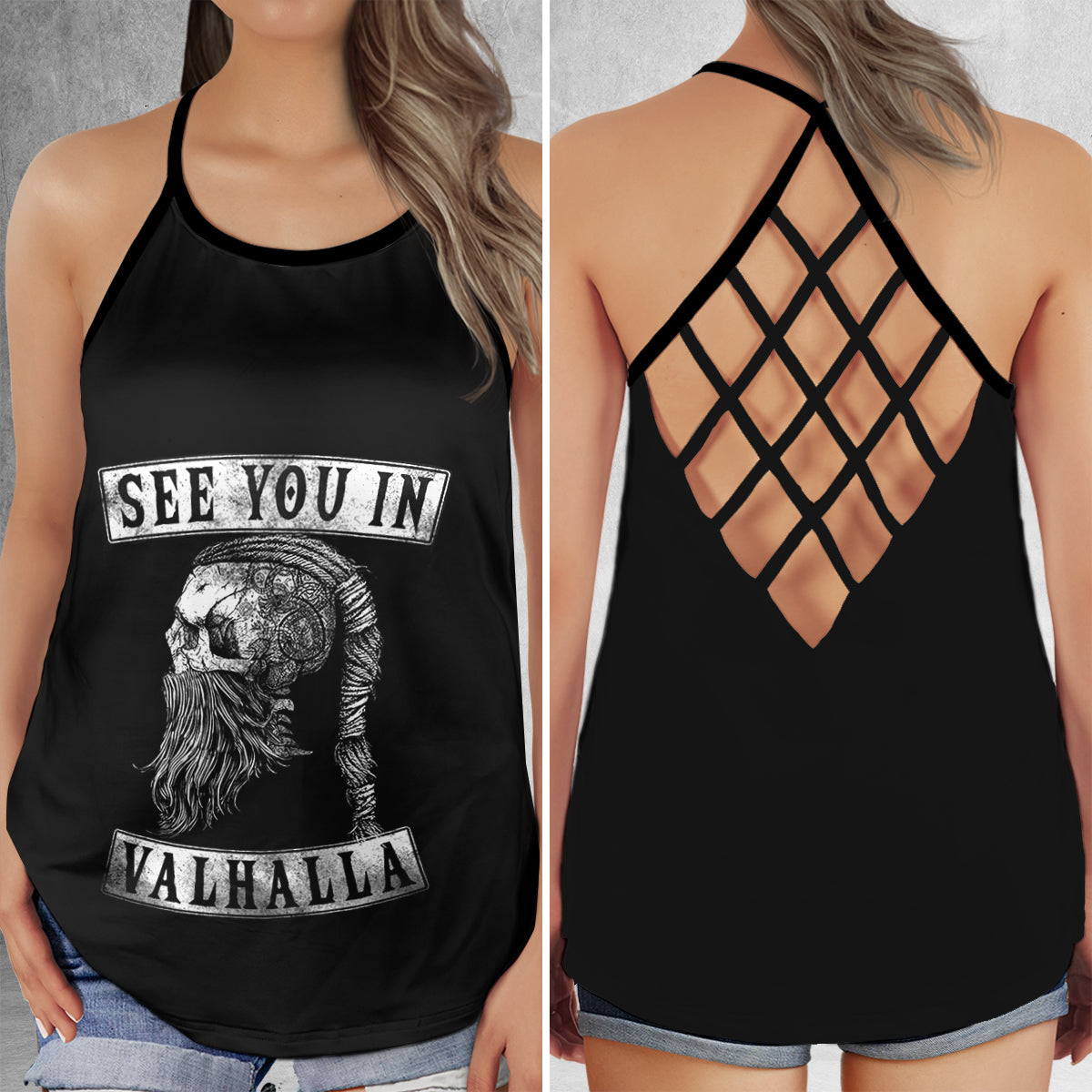 Viking Strong See You In Valhalla Hollow Tank Top For Workouts Festivals And Bold Style