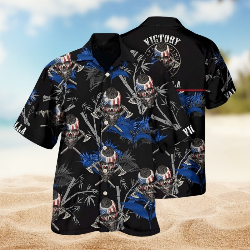 Viking Victory Hawaiian Shirt For Cruise Journey, Tropical Retreat, And Thoughtful Gifting