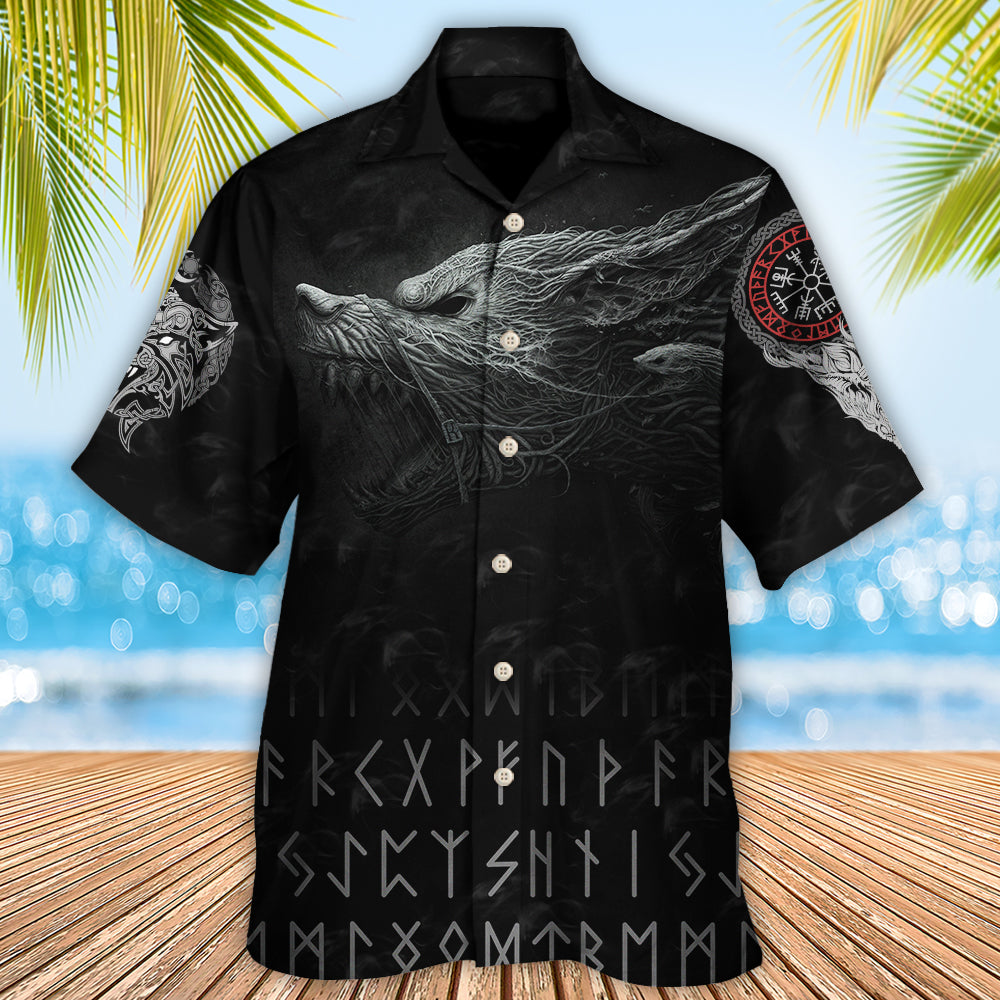 Black Norse Warrior Blood Hawaiian Shirt For Vacation Days And Relaxed Coastal Outings