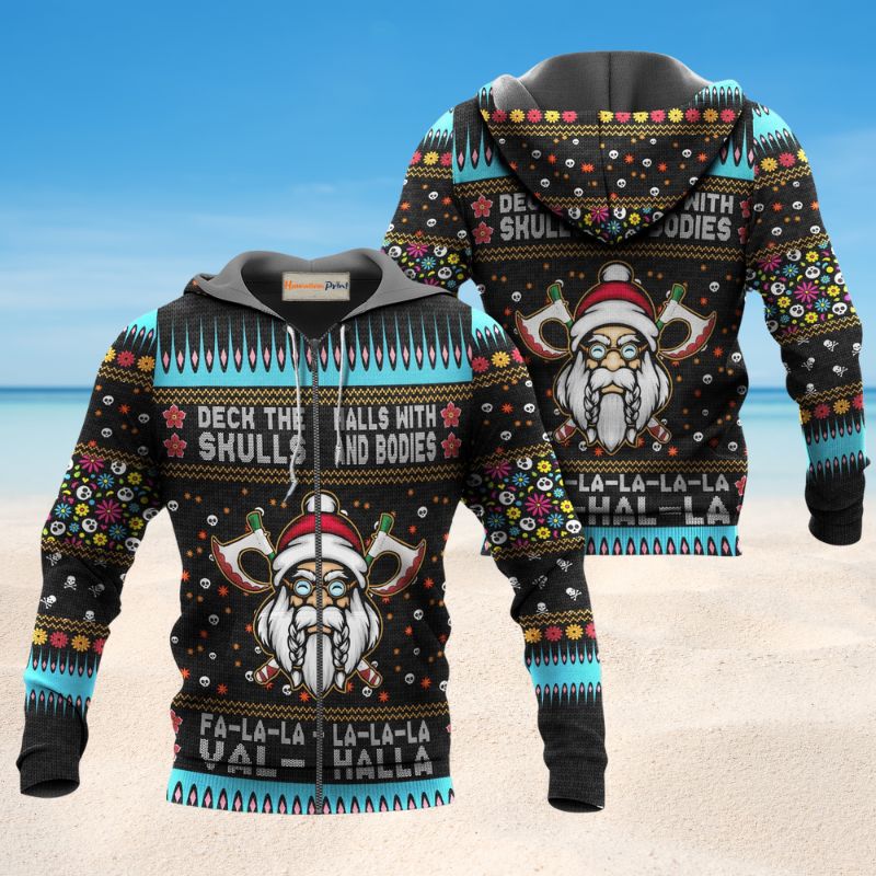 Viking Holiday Warrior Hoodie For Seasonal Parties Casual Wear And Thoughtful Holiday Gifts