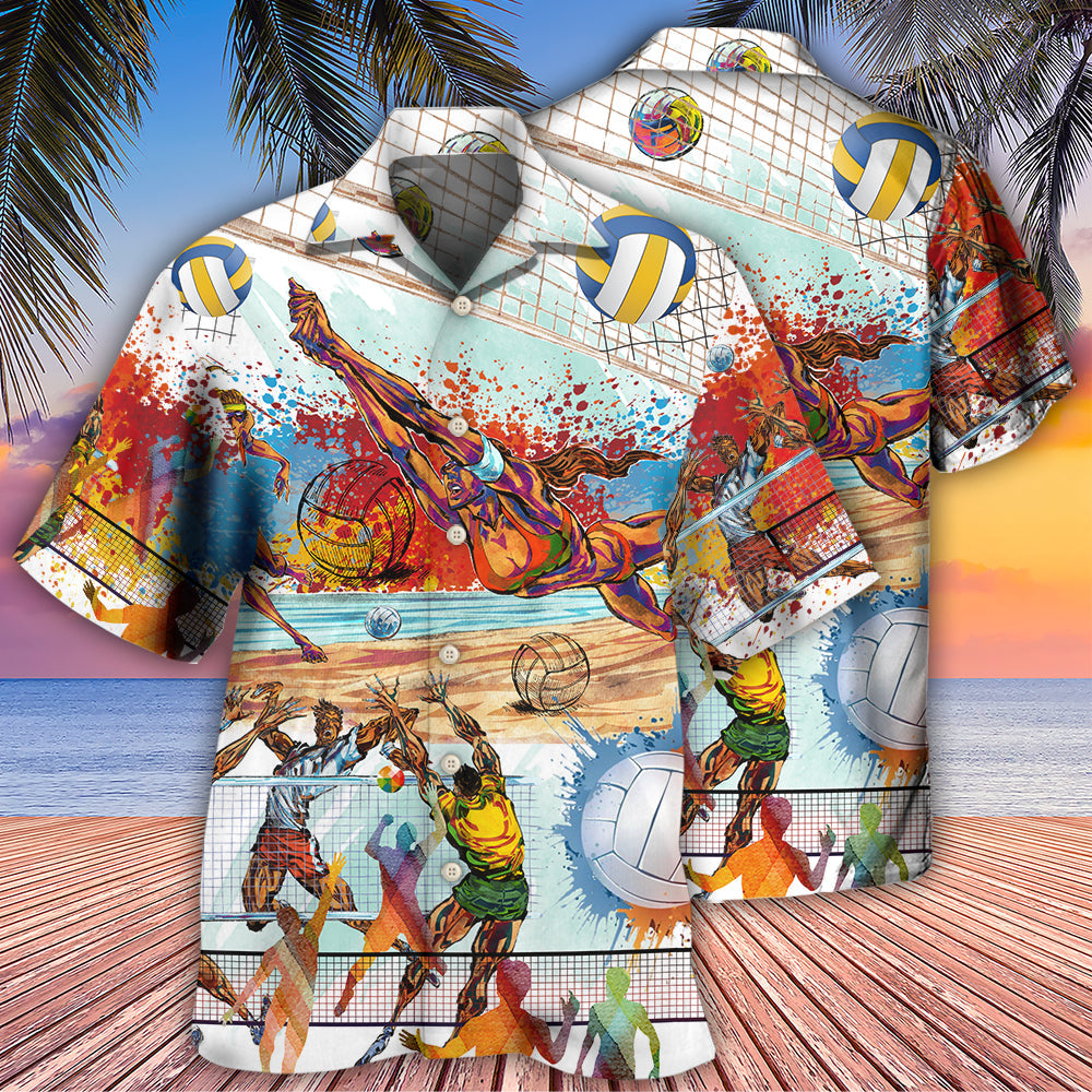 Volleyball Therapy Sport Hawaiian Shirt For Island Vacations, Resort Wear, And Relaxed Seasonal Style
