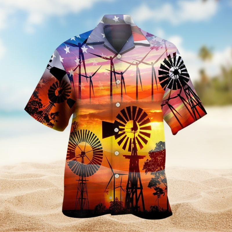 Cute Christmas Santa Hippie Hawaiian Shirt Summer Design Detail For Beach Days
