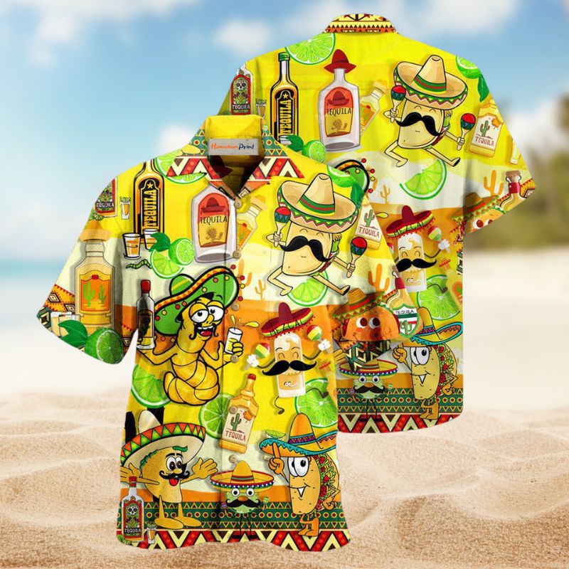 Wine Tequila Magic Water Hawaiian Shirt For Tropical Holidays, Outdoor Gatherings, And Everyday Comfort