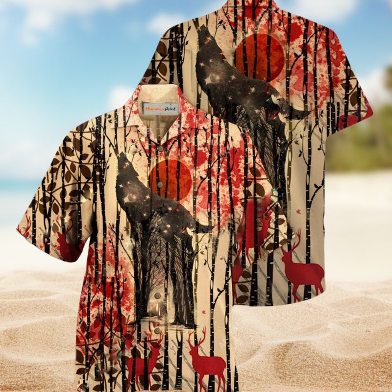Wolf Sheep Safe Hawaiian Shirt For Nature Fans, Resort Trips, And Comfortable Warm Weather Wear