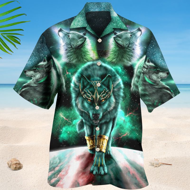Wolf Warrior Hawaiian Shirt For Resort Trips, Coastal Parties, And Warm Weather Style