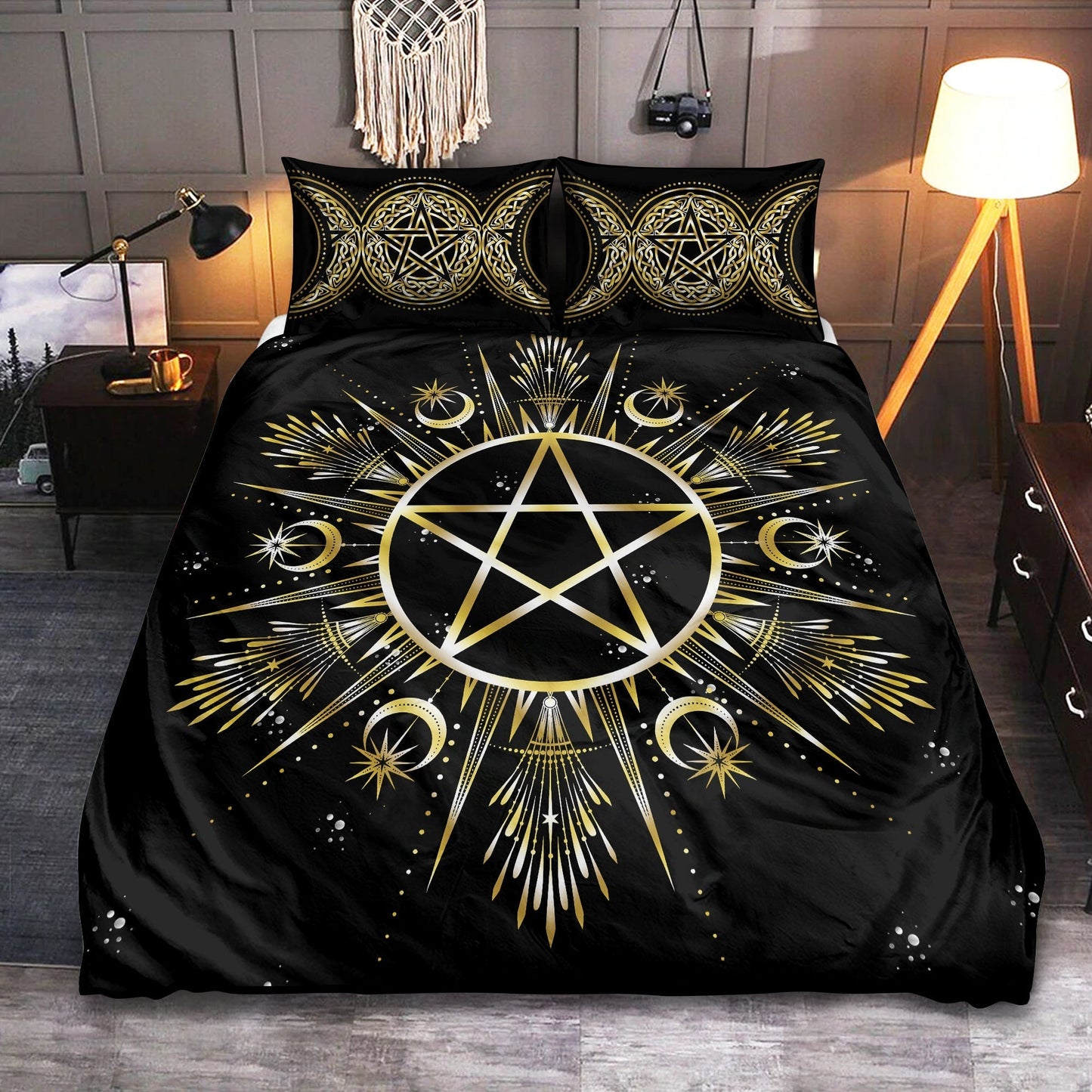 Yoga Peaceful Life Bedding Cover For Boho Bedroom Decor