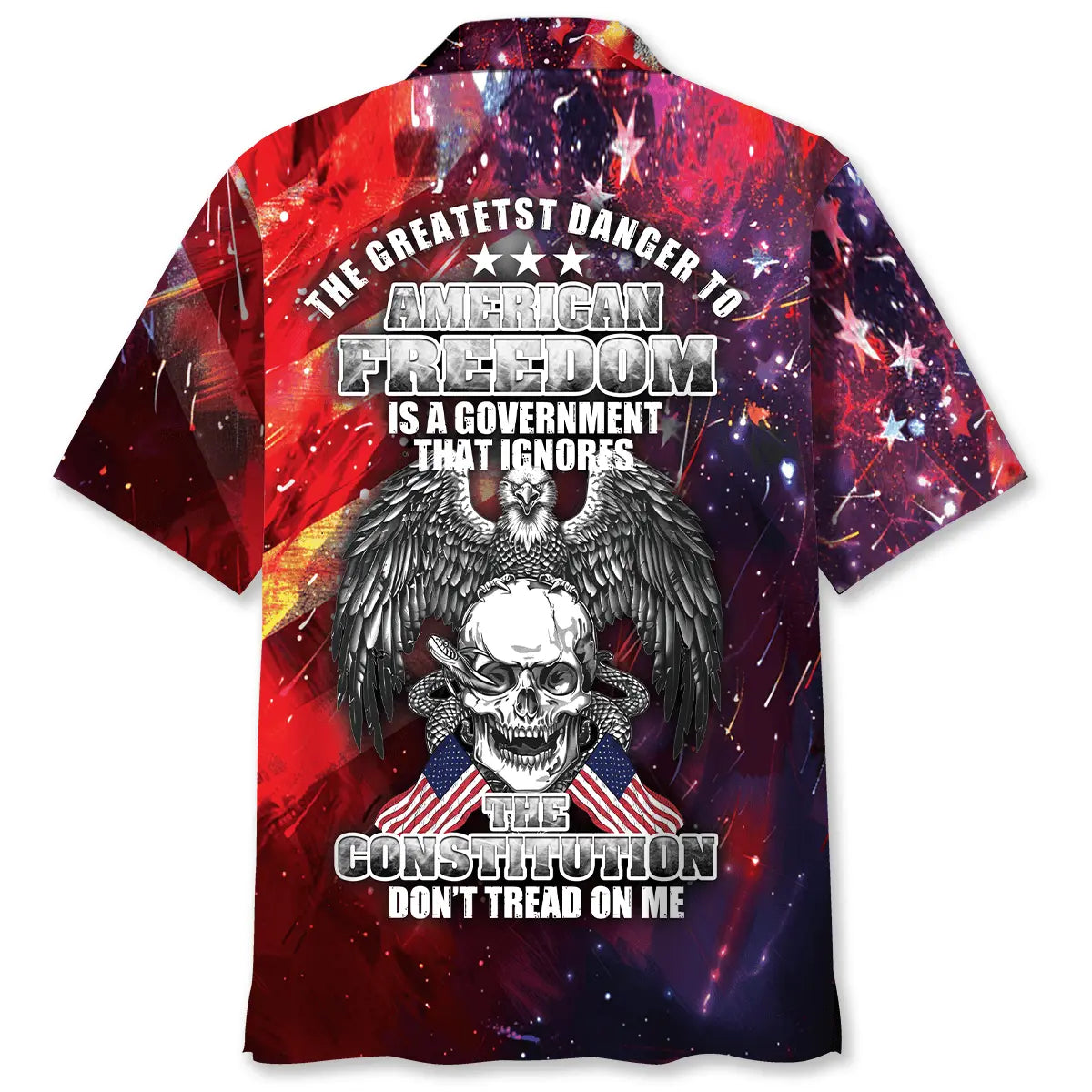 American Freedom Hawaiian Shirt For Seasonal Celebration And Relaxed Resort Style