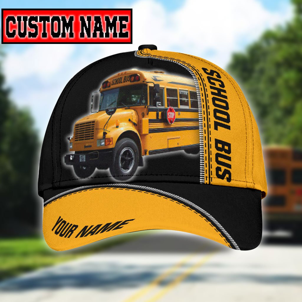 School Bus Custom All Over Print Classic Cap For Outdoor Travel Parties And Thoughtful Holiday Gifting