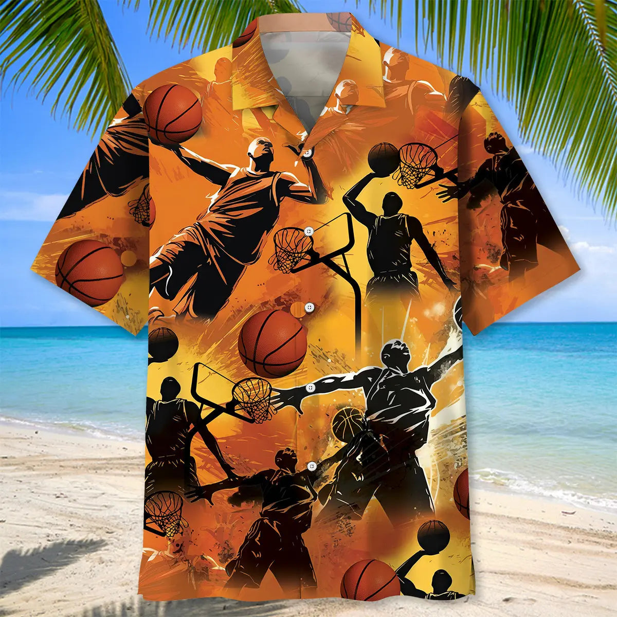 Basketball Players Hawaiian Shirt For Summer Vacation, Beach Travel, And Casual Wear