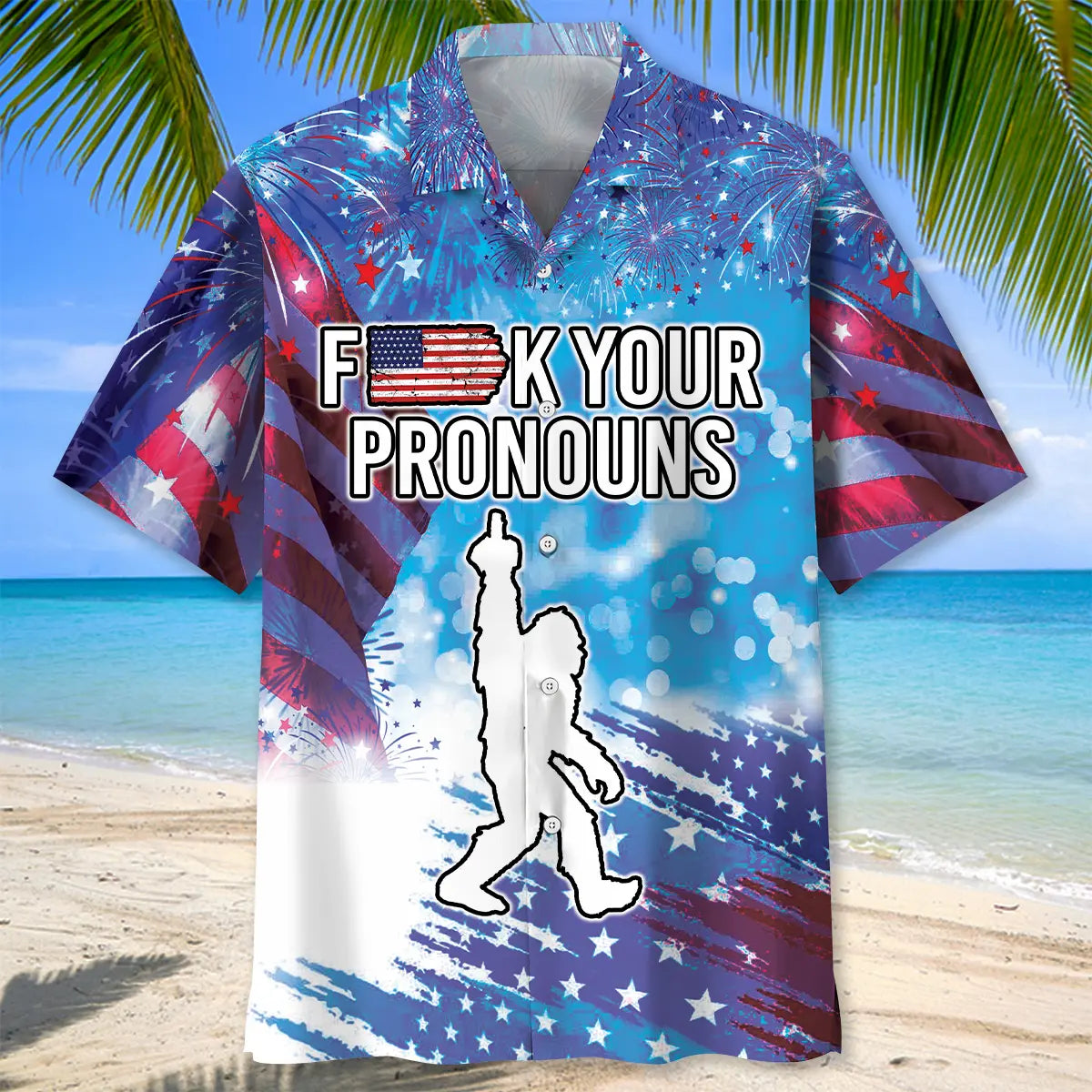 Bigfoot Outdoor Humor Hawaiian Shirt For Outdoor Event And Easygoing Fashion