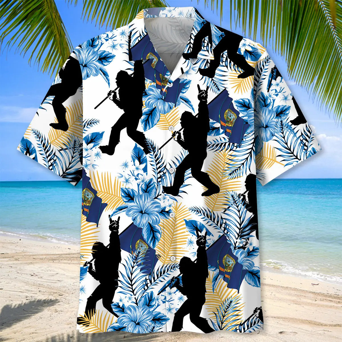 Bigfoot Idaho Proud Hawaiian Shirt For Beach Days, Summer Outings, And Thoughtful Gift Giving