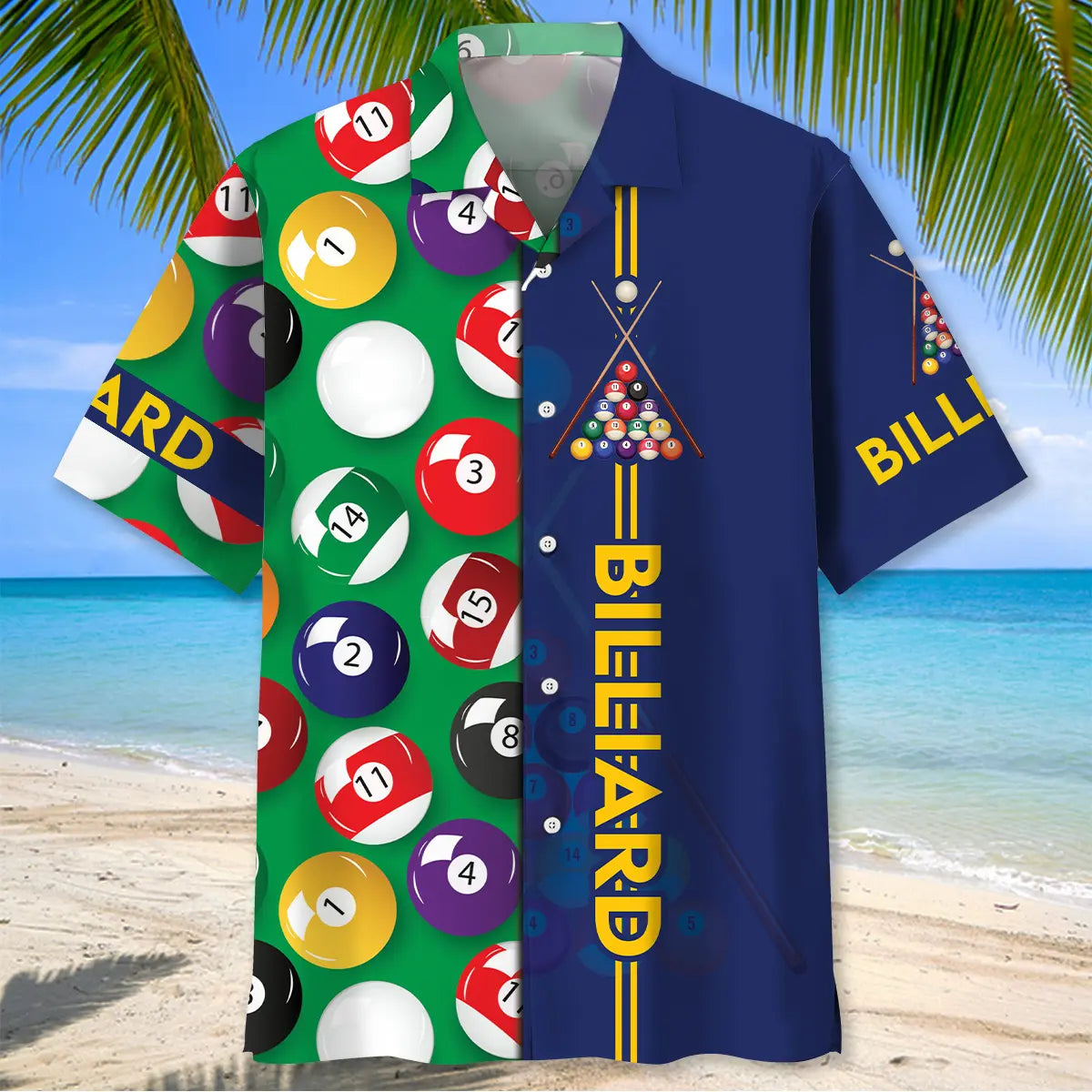 Billiard Player Hawaiian Shirt For Tropical Holidays, Outdoor Gatherings, And Everyday Comfort