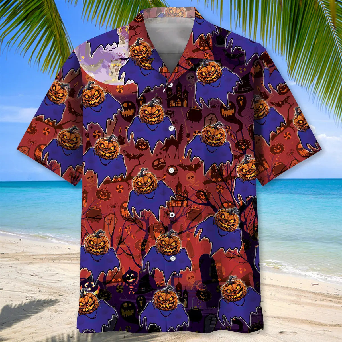 Boo Pumpkin Hawaiian Shirt For Resort Trips, Coastal Parties, And Warm Weather Style