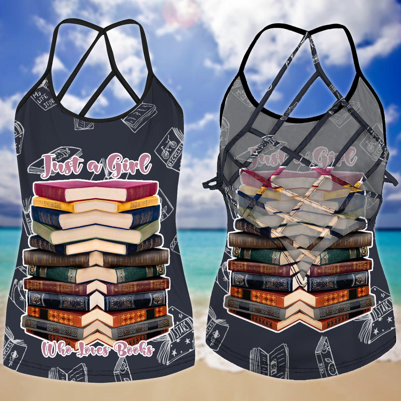 Books Like Life Hollow Tank Top For Yoga Practice And Vacation Outfits