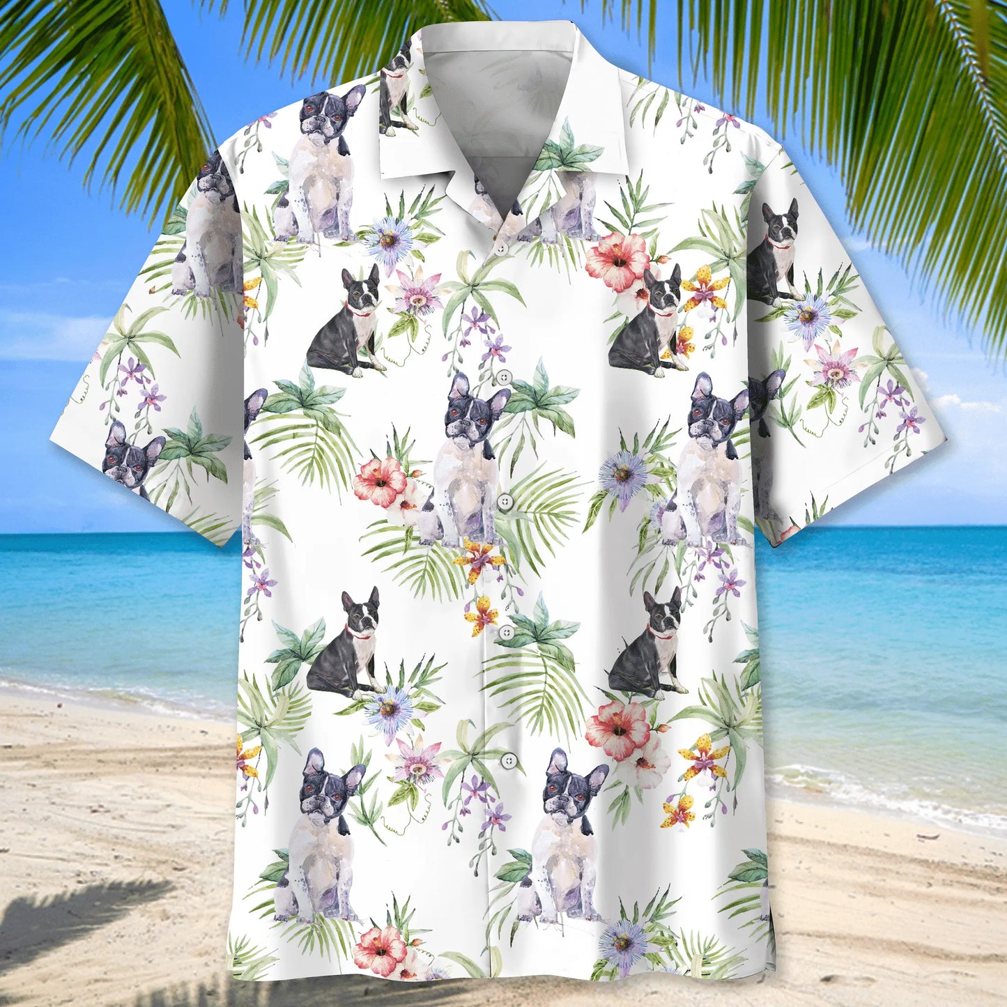Tropical Boston Hawaiian Shirt For Island Getaways, Outdoor Gatherings, And Comfortable Summer Wear