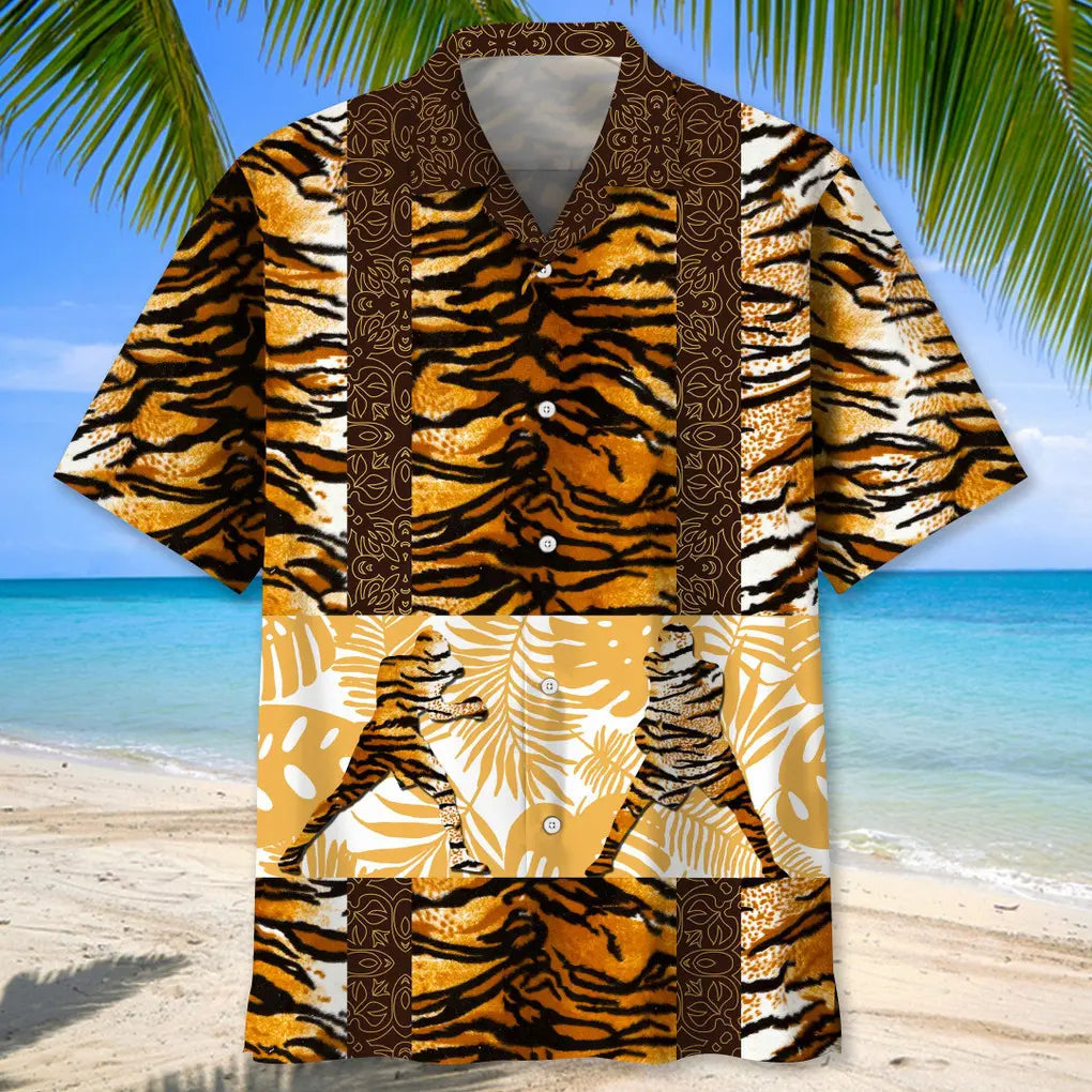 Boxing Leopard Skin Hawaiian Shirt For Coastal Travel, Casual Events, And Comfortable Summer Wear