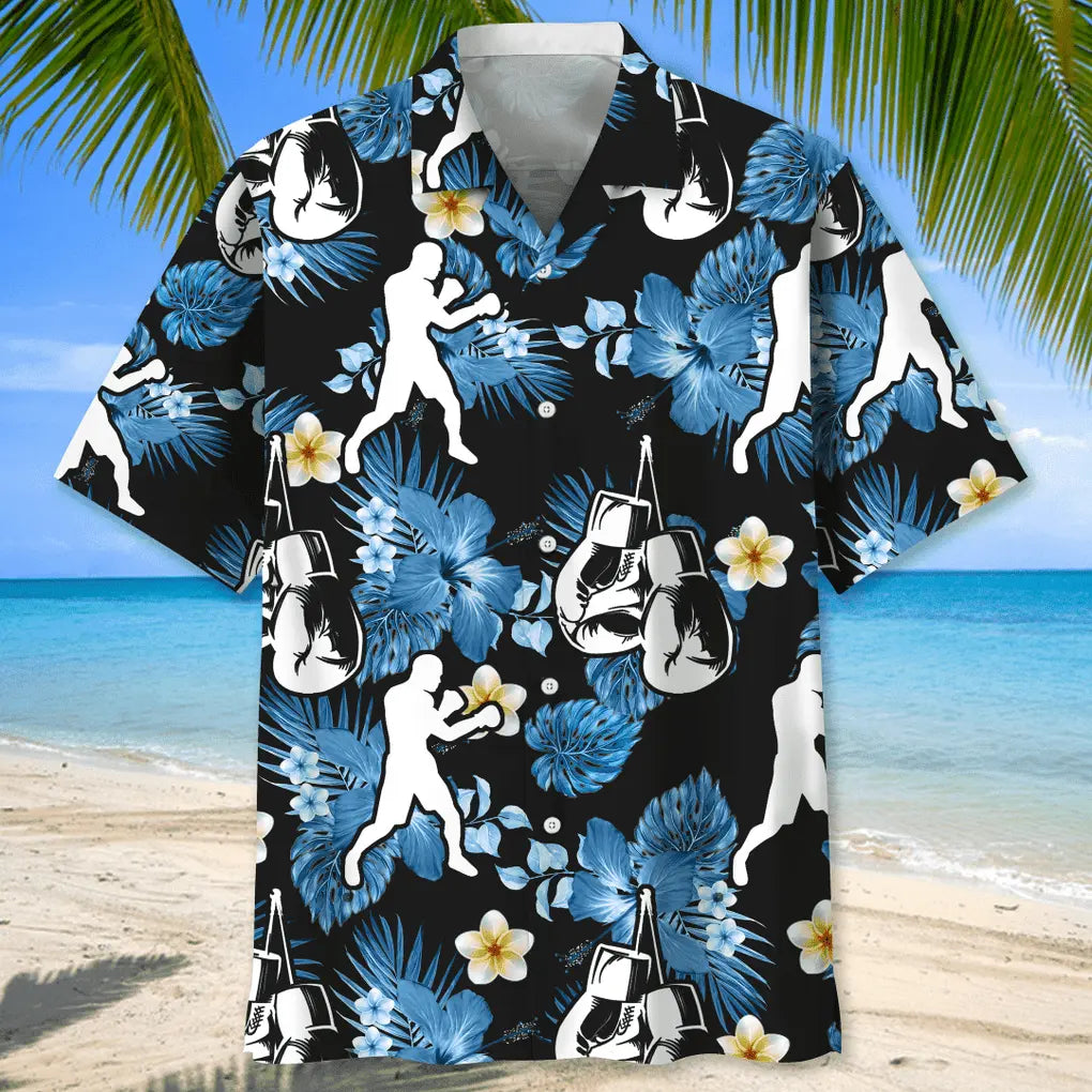 Boxing Nature Hawaiian Shirt For Resort Trips, Coastal Parties, And Warm Weather Style