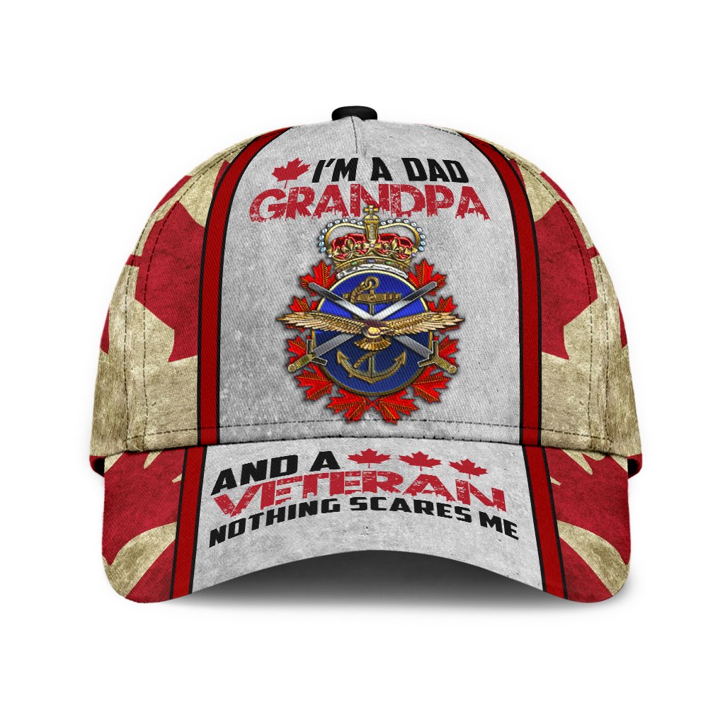 Grandpa Canadian Veteran Classic Cap For Seasonal Events Outdoor Trips And Everyday Comfort