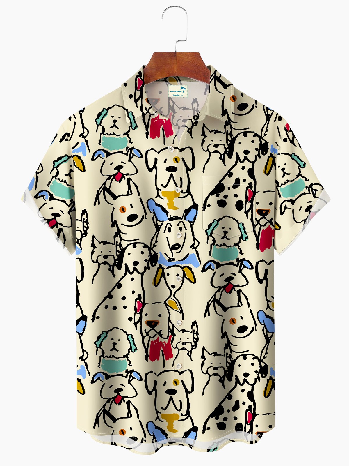 Summer Cartoon Animal Puppy Beach Hawaiian Shirt For Beach Days, Summer Outings, And Thoughtful Gift Giving