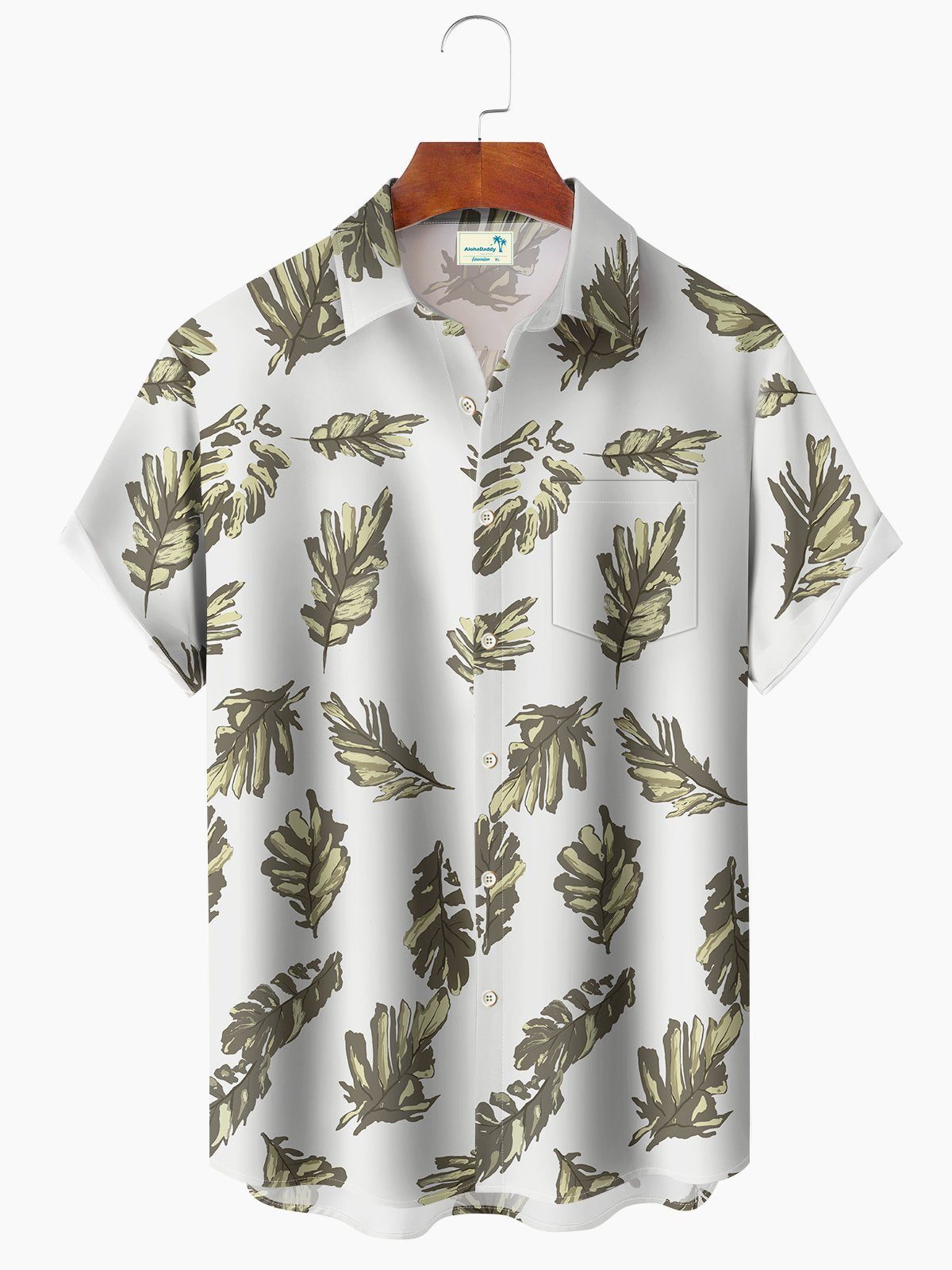 Tropical Vegetation Resort Hawaiian Shirt For Island Vacations, Resort Wear, And Relaxed Seasonal Style