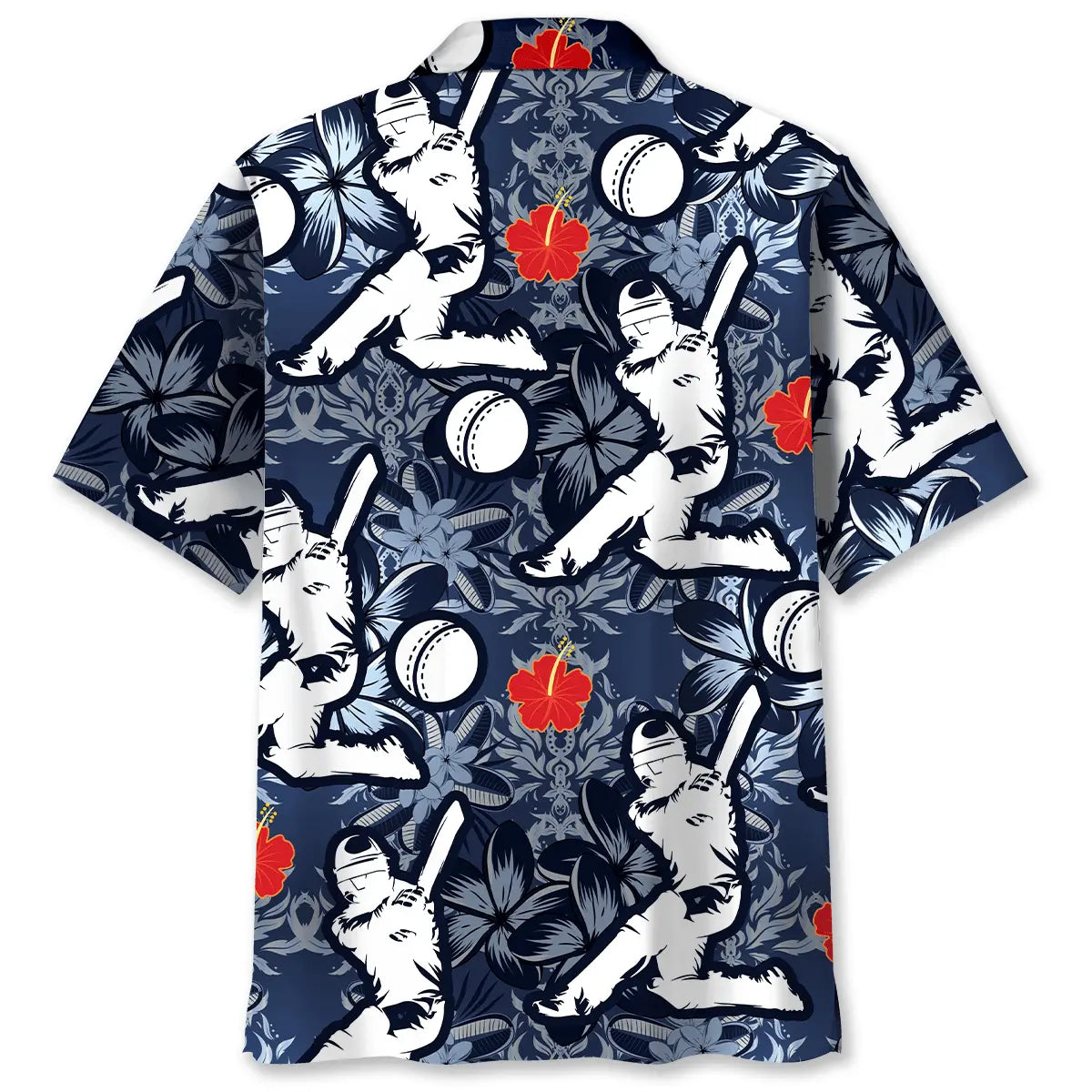 Cricket Hibiscus Hawaiian Shirt For Resort Trips, Coastal Parties, And Warm Weather Style