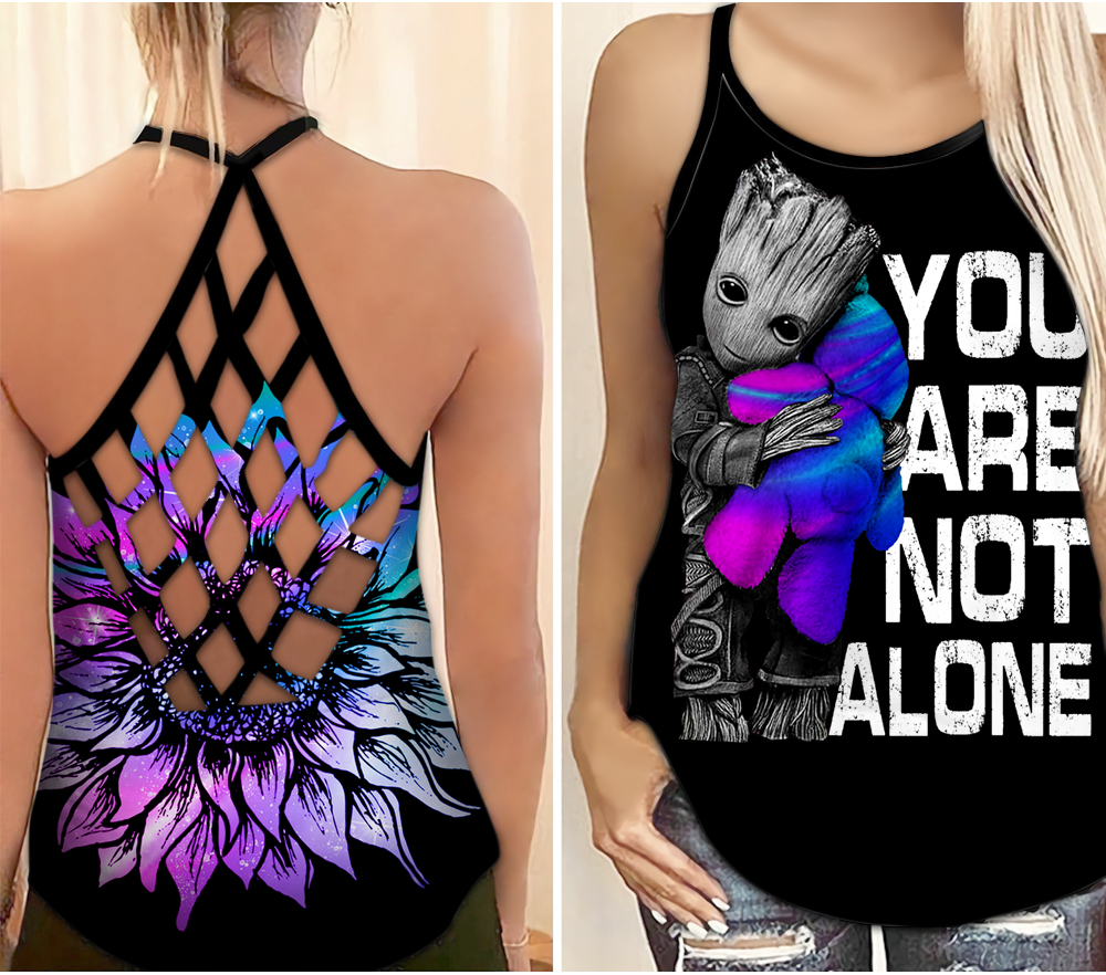 Expressive Wellness Support Hollow Tank Top For Community Pride Casual Outings And Relaxed Daily Wear