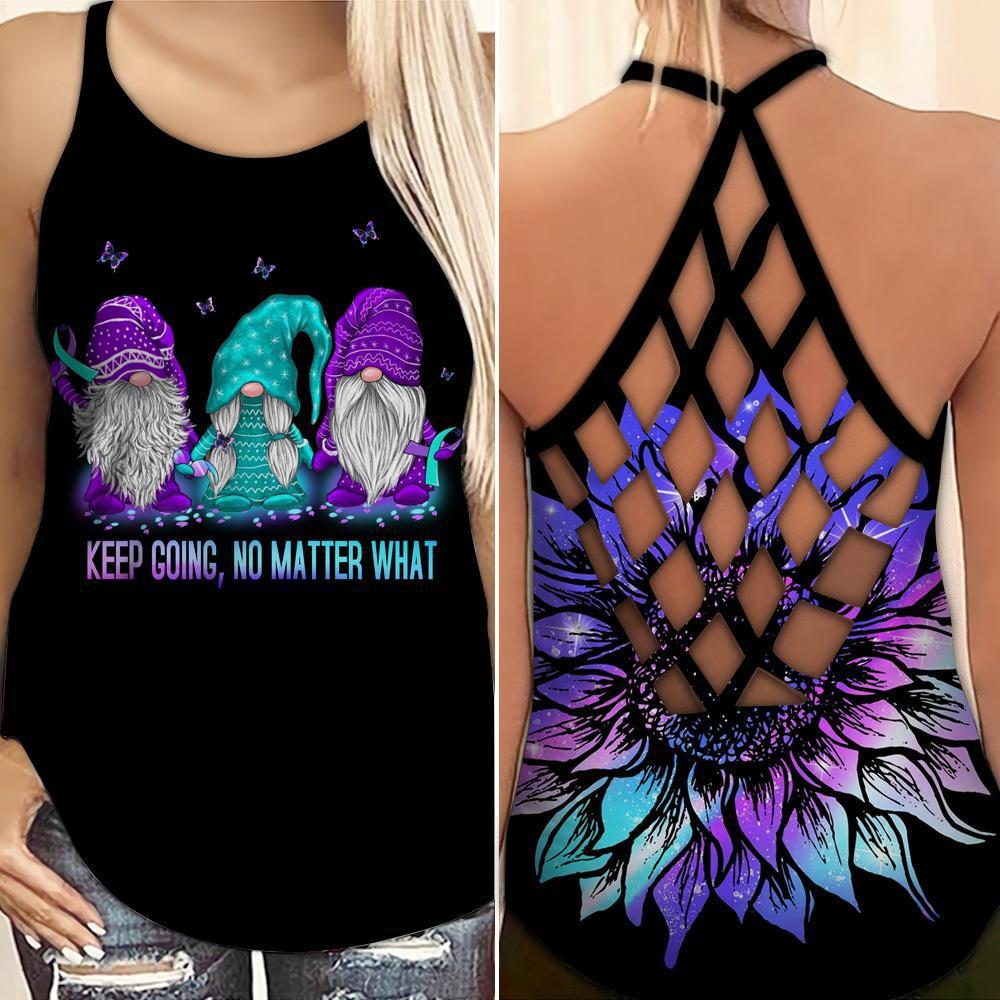 Wellness Support Hollow Tank Top For Activewear And Casual Everyday Style