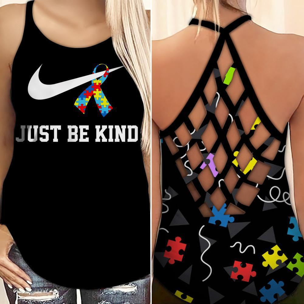 Autism Awareness Kindness Hollow Tank Top For Positive Advocacy And Everyday Wear
