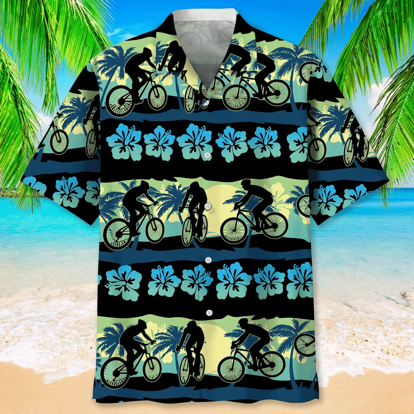 Cycling Nature Beach Hawaiian Shirt For Beach Days, Weekend Events, And Thoughtful Gift Giving