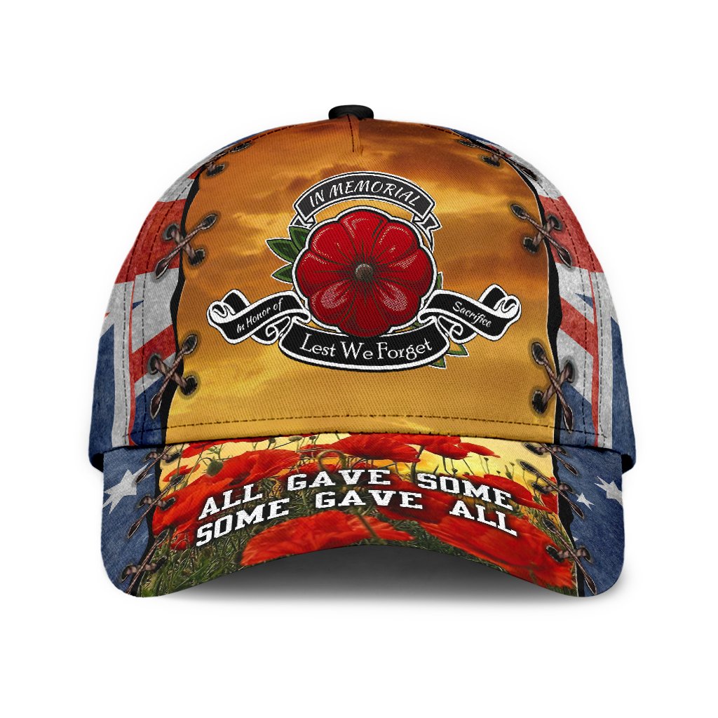 Remembrance Day All Over Print Classic Cap For Festivals Holidays And Comfortable Everyday Wear