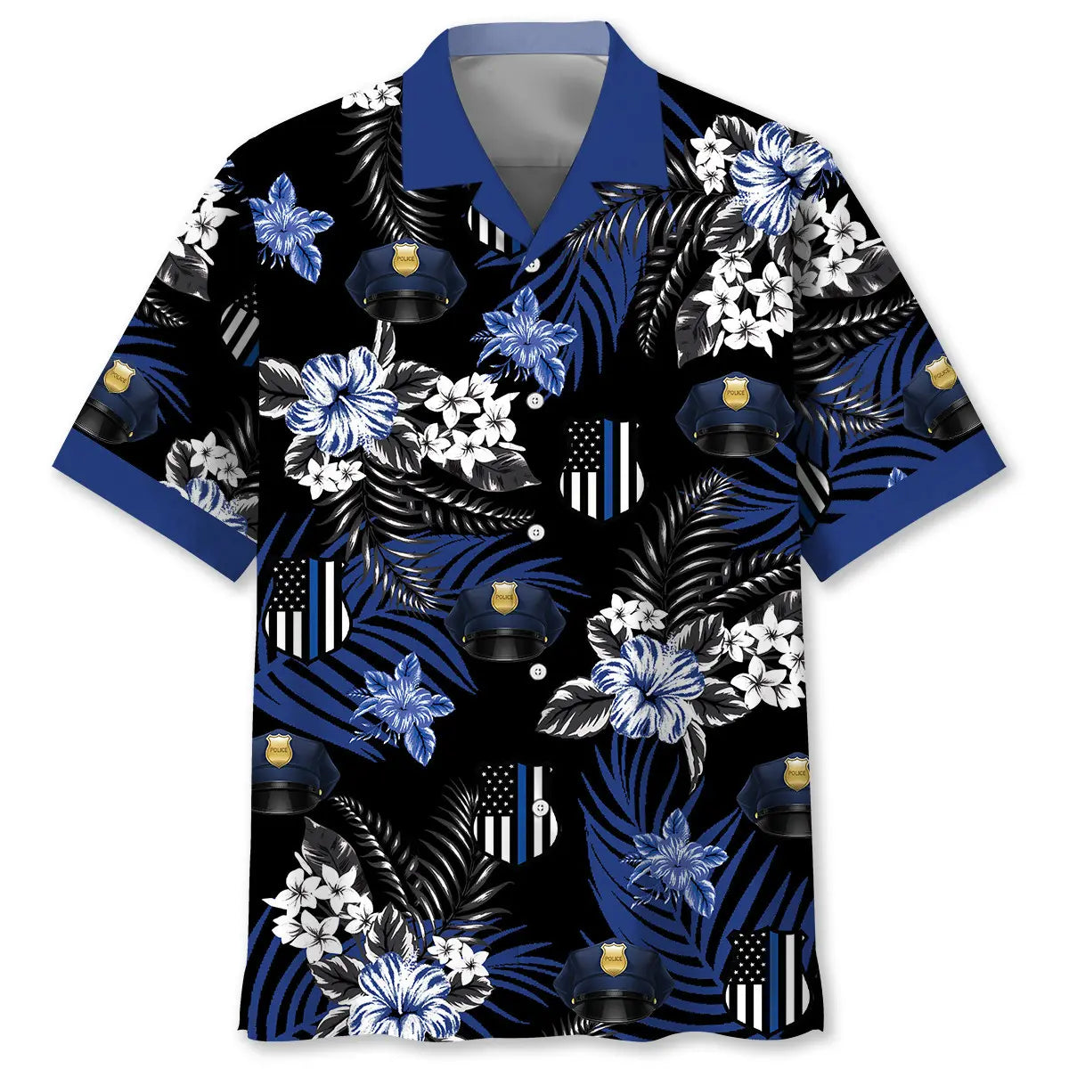 Police Service Support Hawaiian Shirt For Island Getaway, Coastal Adventure, And Warm Weather Fashion