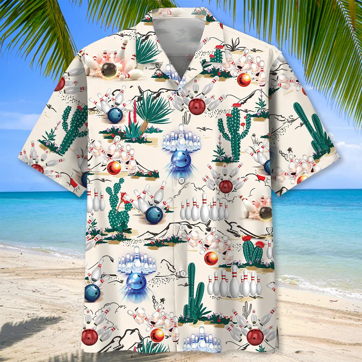 Desert Bowling Hawaiian Shirt For Beach Days, Summer Outings, And Thoughtful Gift Giving