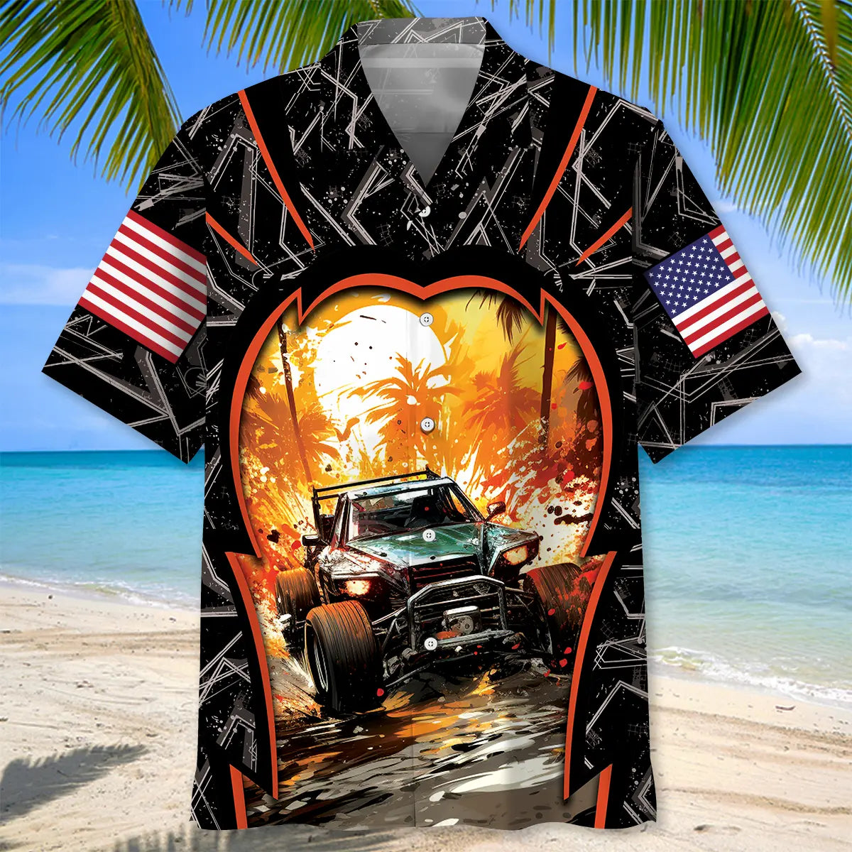 Dirt Track Quarter Midget Car Racing Hawaiian Shirt For Beach Days, Summer Outings, And Thoughtful Gift Giving