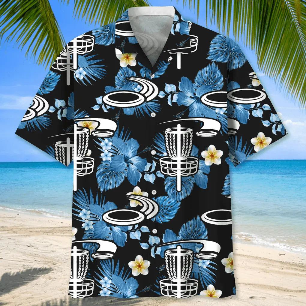 Disc Golf Nature Hawaiian Shirt For Coastal Travel, Casual Events, And Comfortable Summer Wear