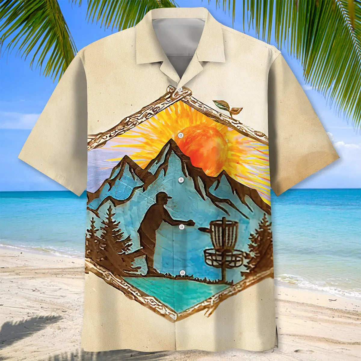 Vintage Disc Golf Hawaiian Shirt For Beach Days, Weekend Events, And Thoughtful Gift Giving