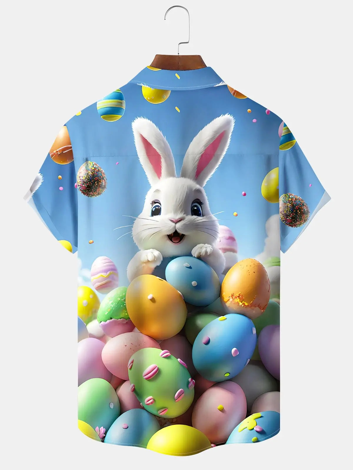 Easter Bunny Egg Holiday Hawaiian Shirt For Resort Trips, Coastal Parties, And Warm Weather Style