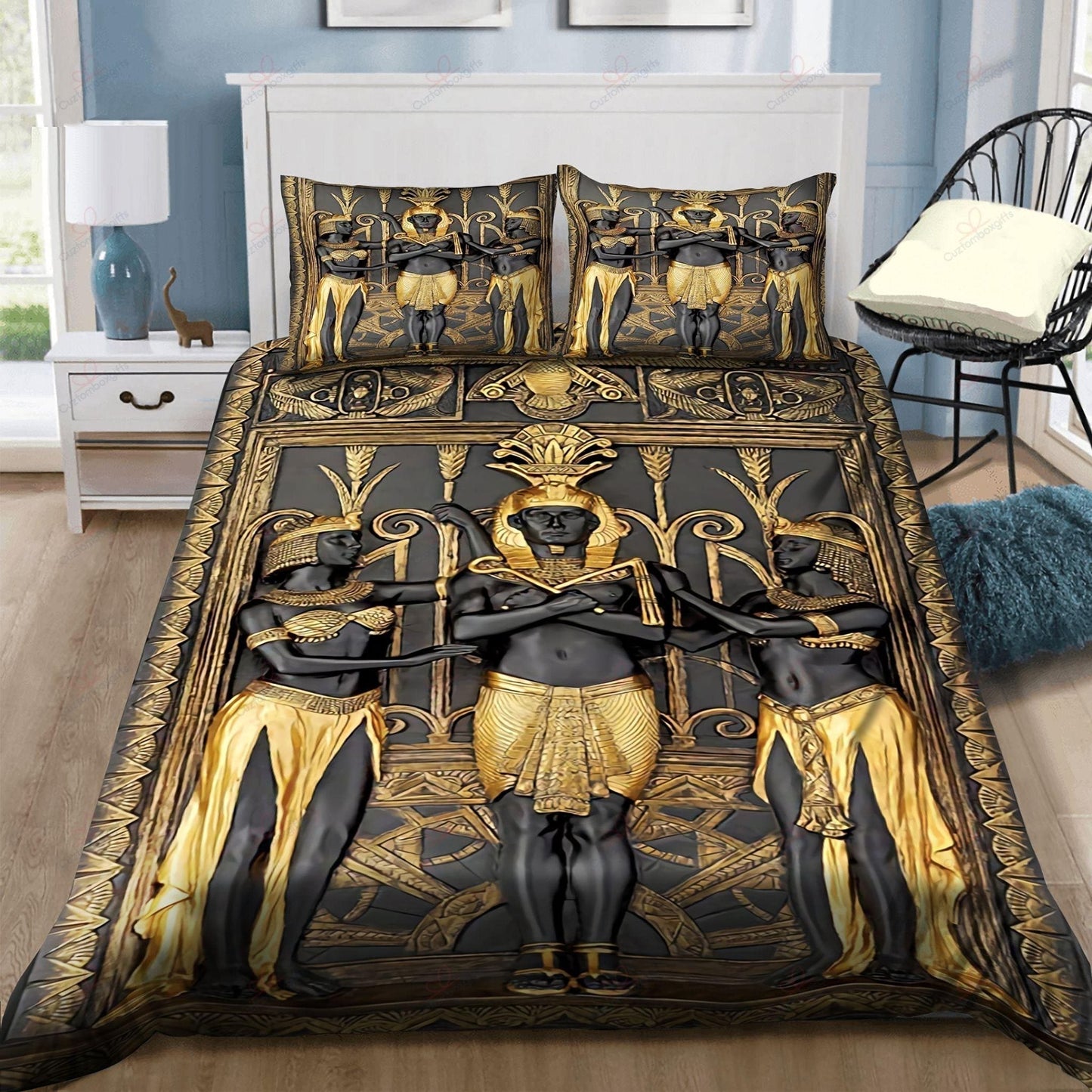 Egypt Legend Pharaoh Bedding Cover For Cozy Bedroom Decor